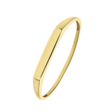 14 karaat geelgouden ring met bar