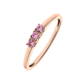 14 Karaat roségouden ring roze saffier