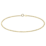 14 Karaat geelgouden armband diamond cut