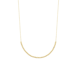 14 karaat gouden collier diamond cut voor dames