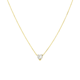 14 karaat gouden ketting met zirkonia hart voor dames
