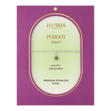 Stainless steel armband geboortesteen augustus