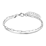 Armband aus 925er Silber, doppelreihig