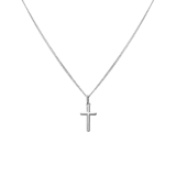 Halskette aus 925er Silber mit Anhänger, Kreuz