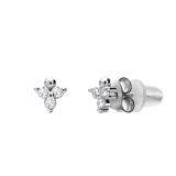 Ohrstecker, 925 Silber, 3 Zirkonia