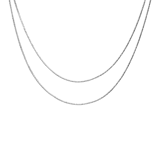 Zilveren ketting dubbel voor dames