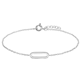 Armband, 925 Silber, Anhänger, oval