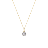 Diamond luxury 14 karaat gouden ketting met 10 diamanten 0,05ct voor dames