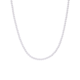 Silberne Perlenkette mit Perle für Damen