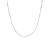 Silberne Perlenkette mit Perle für Damen