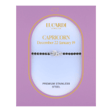 Tennisarmband aus Edelstahl, Steinbock/Capricornus