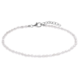 Armband, 925 Silber, Süßwasserperle