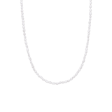 Zilveren parelketting met parel voor dames