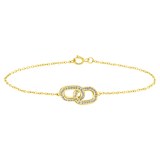 Zilveren goldplated armband voor dames