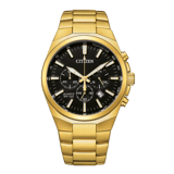 Citizen Armbanduhr goldfarbene Herrenuhr AN8173-51E