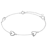 Armband aus 925 Silber, kleine Herzen