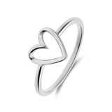 Ring aus 925er Silber, Herz