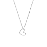 Stainless steel ketting met hart met doosje