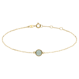Armband aus 585 Gelbgold mit Geburtsstein-Anhänger, August