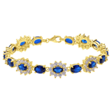 Zilveren goldplated armband voor dames
