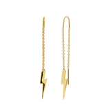 Zilveren goldplated oorhangers voor dames
