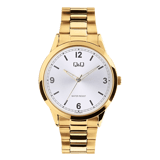 Q&Q goudkleurig stainless steel herenhorloge C10A-052PY