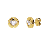 Guess plated oorbellen met zirkonia voor dames