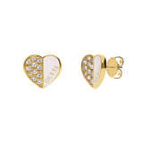 Guess stainless steel goldplated oorknoppen met kristal voor dames