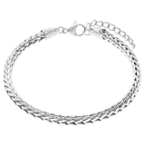 Armband aus Edelstahl mit Fuchsschwanzglied