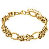 Armband aus Edelstahl, vergoldet, mit schöner Verarbeitung