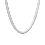 Camille stainless steel ketting met platte schakel voor dames