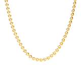 Stainless steel goldplated ketting voor dames