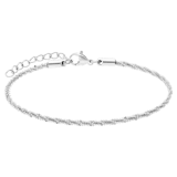 Stainless steel armband gedraaid