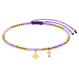 kralenarmband met parel en stainless steel goldplated ster