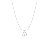 Myla stainless steel ketting druppel met zirkonia voor dames