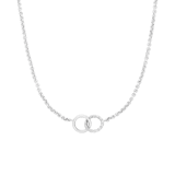 Myla stainless steel ketting met 2 cirkels voor dames