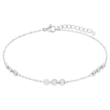 Armband aus Edelstahl mit Anhänger flach/rund