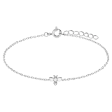 Armband aus 925er Silber, Biene, Zirkonia