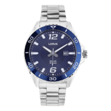 Lorus Solar-Herrenuhr mit Armband aus Edelstahl RX361AX9