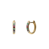 Diamond Luxury14 karaat gouden oorringen diamant(0,03ct) voor dames