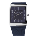 Bering Uhr mit Solarfunktion und Armband aus Mesh, Blau, 16433-307