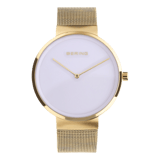 Bering Uhr mit Armband aus Mesh, Gold, 14539-334