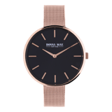 Donna Mae Uhr mit Armband aus Mesh, roséfarben