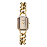 Donna Mae horloge goudkleurig schakelband