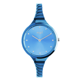 Regal dameshorloge blauw staal