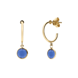 14 karaat gouden oorhangers geboortesteen hanger september voor dames