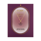 Stainless steel goldplated ketting met geboortesteen hanger Januari