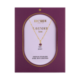 Stainless steel goldplated ketting met hanger geboortesteen Juni voor dames