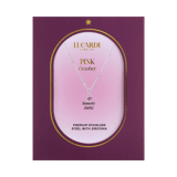 Stainless steel ketting met geboortesteen hanger Oktober