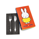 Kinderbesteck aus rostfreiem Stahl, Miffy, zweiteilig.